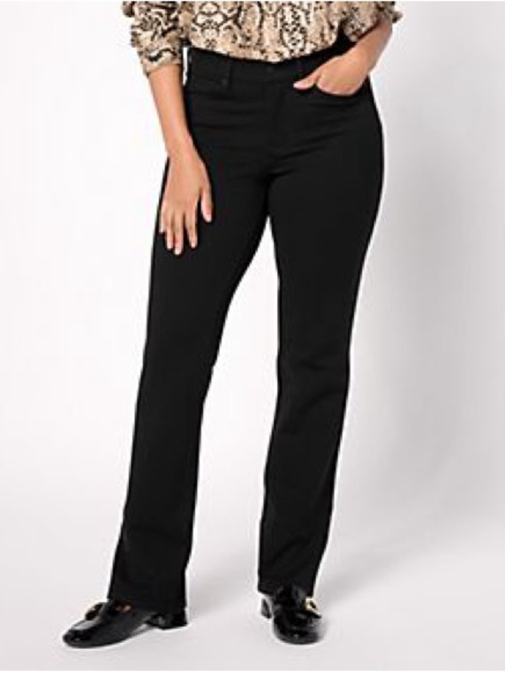 NWT NYDJ Marilyn Straight Ponte Pants size 20W in Black